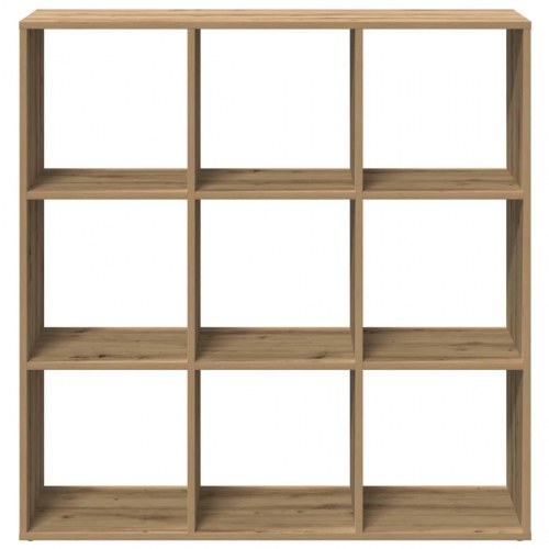 Bogreol/rumdeler med 9 rum - 102×29×103,5 cm, kunsteg