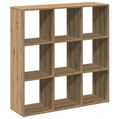 Bogreol/rumdeler med 9 rum - 102×29×103,5 cm, kunsteg