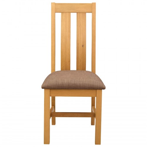 Spisestuestole 2 stk - massivt egetræ med grå sæde, 45 × 54 × 100 cm