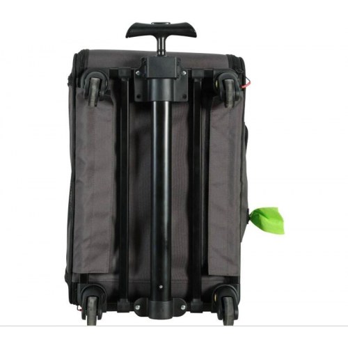 ZOLUX Nomad transporttaske på hjul til hund og kat - 47 × 32 × 27 cm, sort/grå