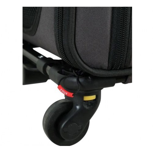 ZOLUX Nomad transporttaske på hjul til hund og kat - 47 × 32 × 27 cm, sort/grå