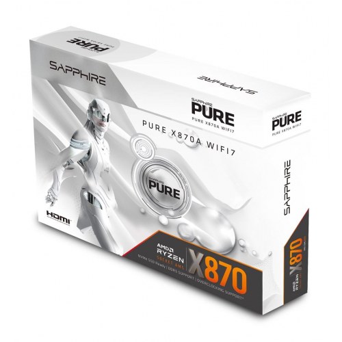 Sapphire PURE X870A WIFI 7 - AMD Socket AM5 ATX bundkort