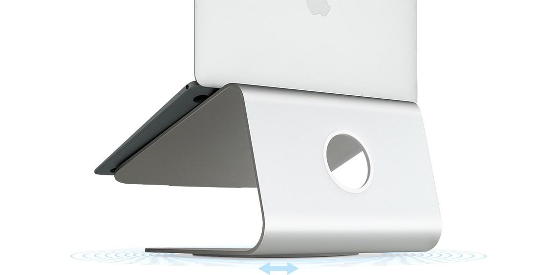 Rain Design mStand 360 - laptopstand i sølv, 12-15"