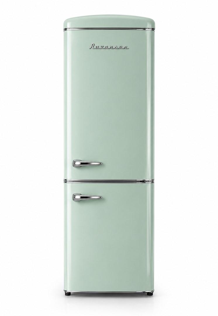 Ravanson LKK-315RM retro kølefryseskab 315 l - Total No Frost - mint