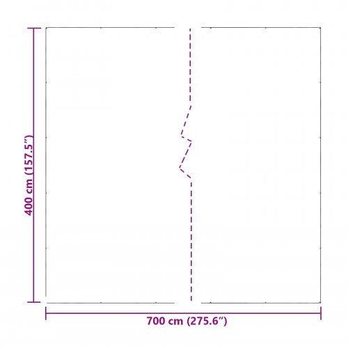 Transparent presenning i PE 4 x 7 m - 140 gsm