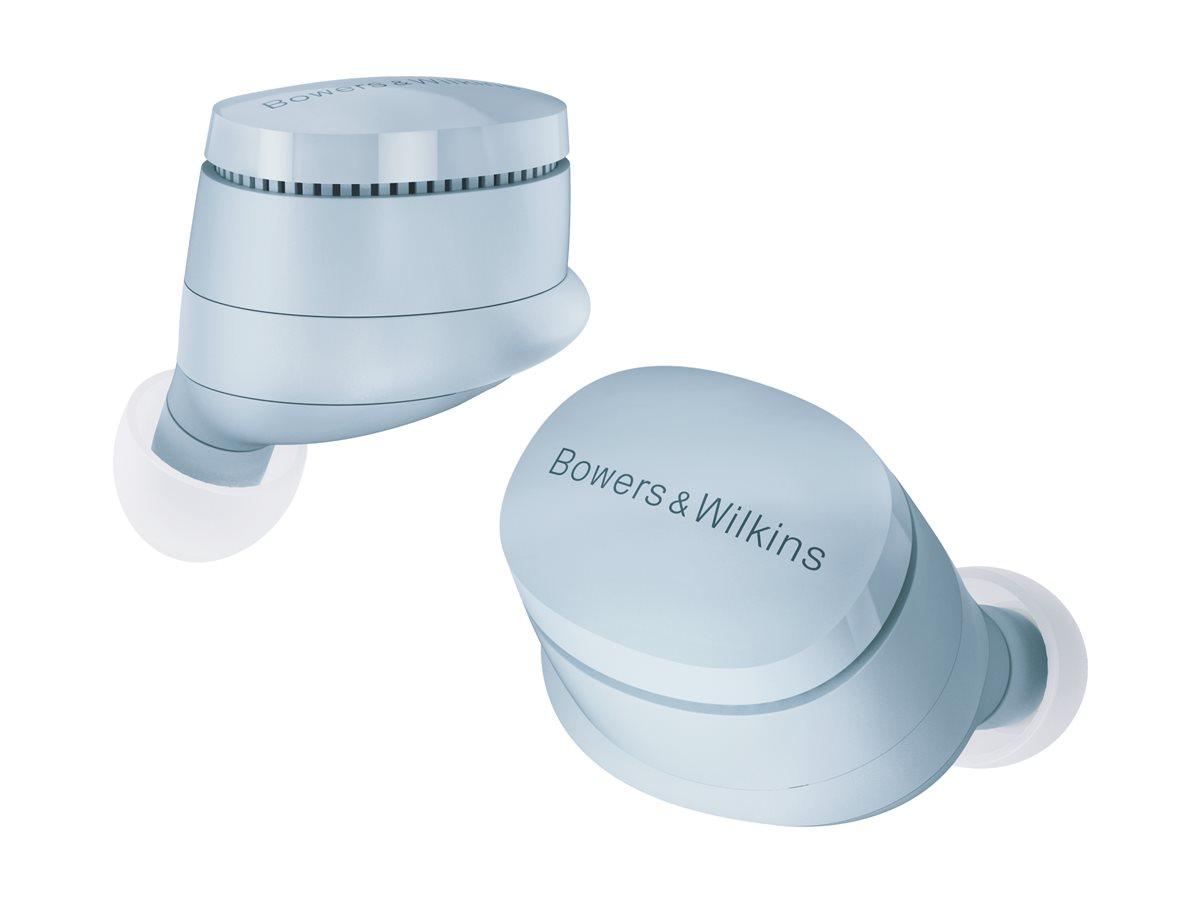 Bowers & Wilkins Pi6 - Ægte trådløse øretelefoner med mik. - i øret - Bluetooth - aktiv støjfjerning - glacier blå