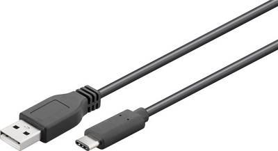 Goobay USB-A til USB-C kabel 1 m - USB 2.0, sort billede