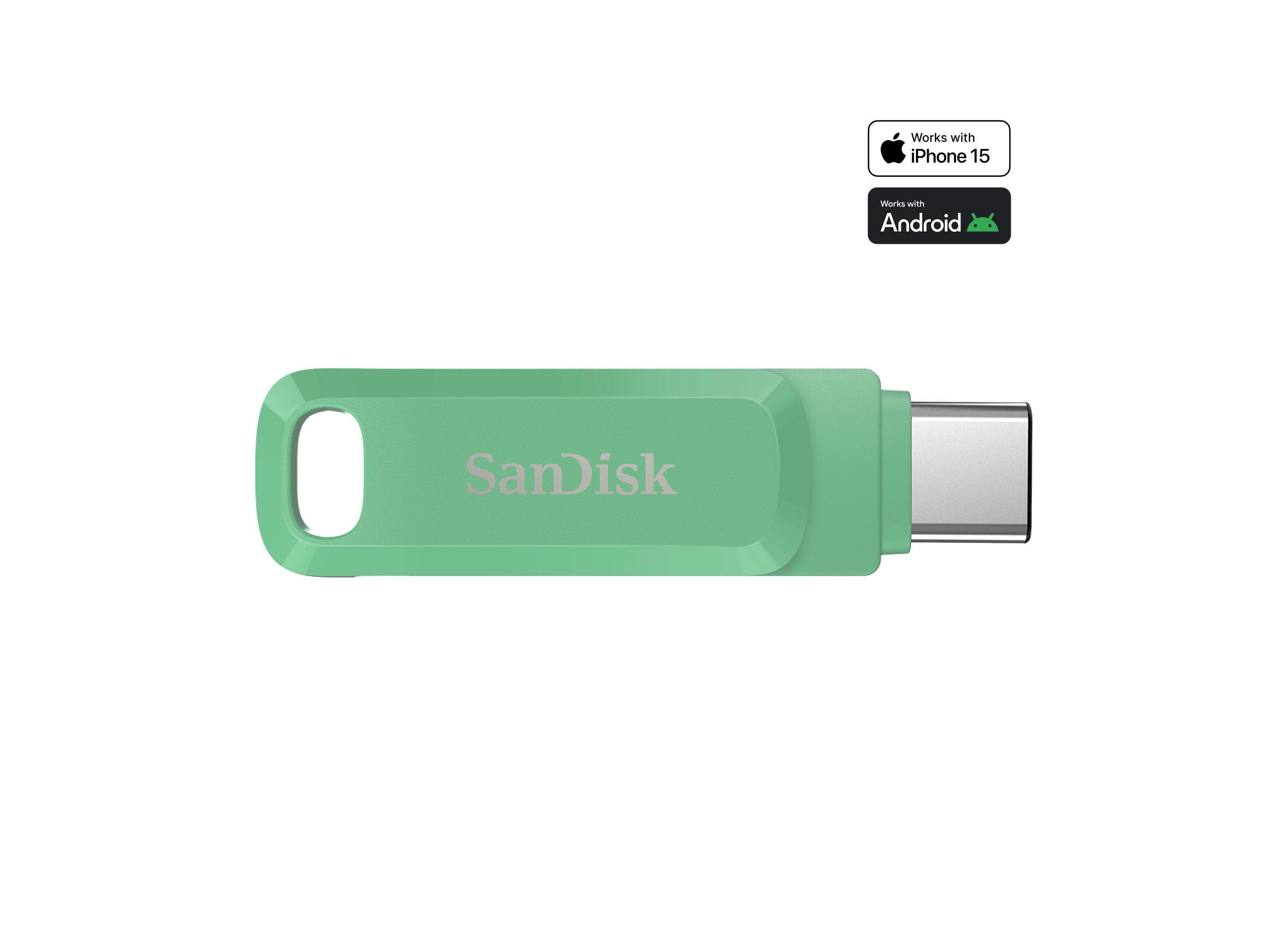 SanDisk Ultra Dual Drive Go 1 TB USB‑C/USB 3.1 Gen 1 - grøn USB-stick billede