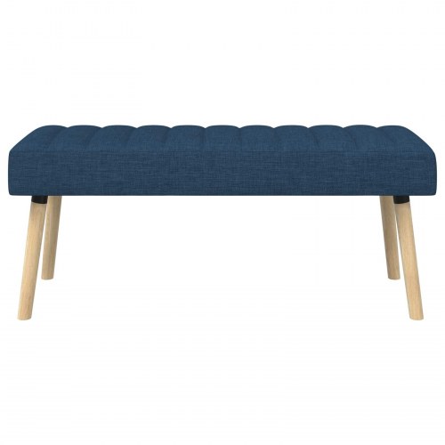 Kanalpuddet bænk i stof - blå, 110 × 40 × 46 cm