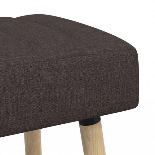 Kanalpuddet bænk i stof - mørk brun, 110 × 40 × 46 cm