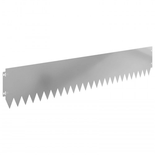 Plænekant 20 stk - stål 103 × 20 cm, sølv