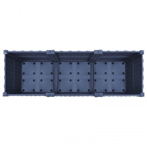 Havekrukke med hjul - blågrå 120 × 40 × 48 cm i PP