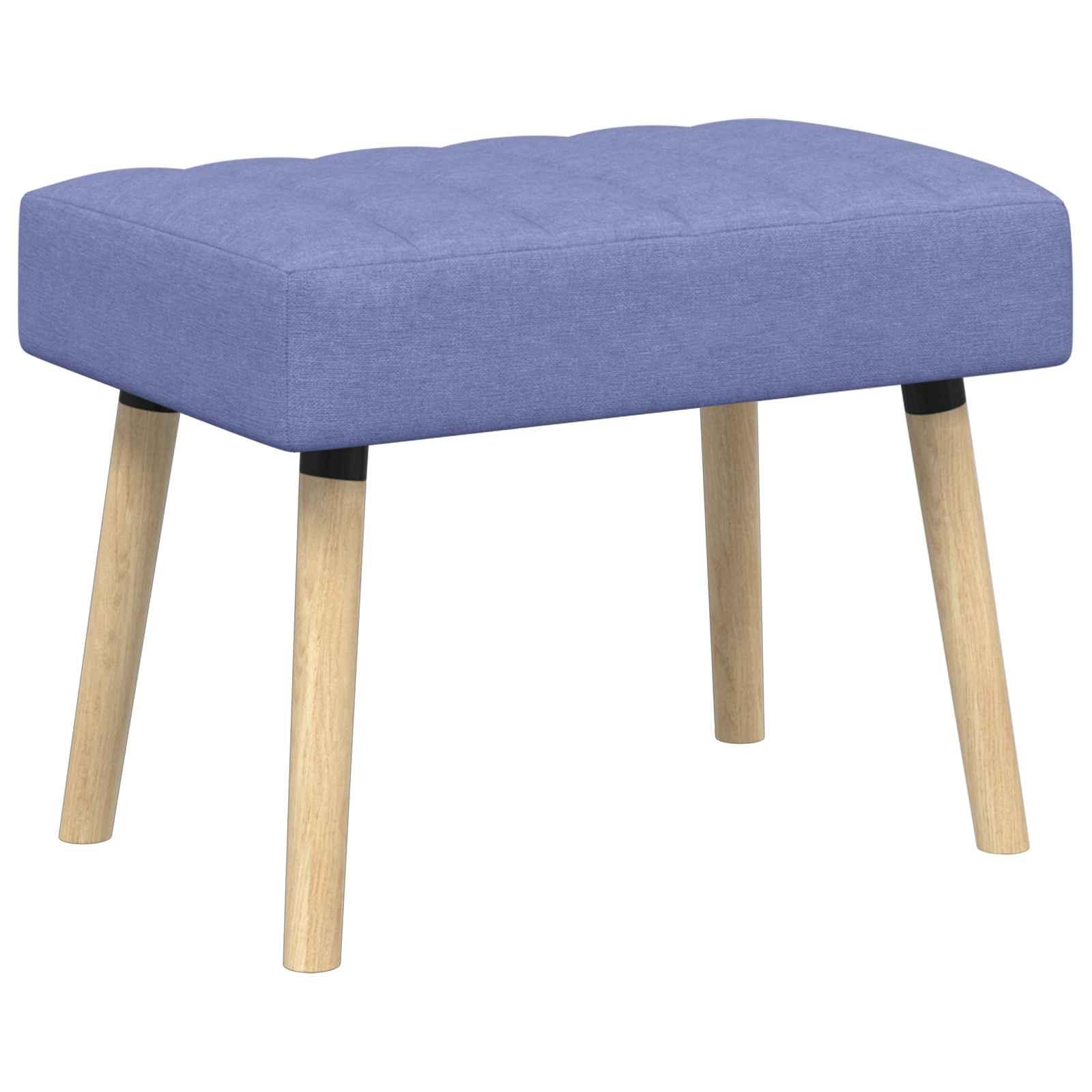Kanalpuddet bænk i stof - jeans blå, 60 × 40 × 45 cm