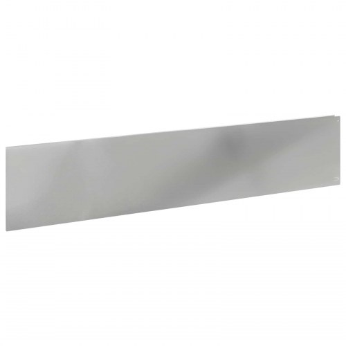 Plænekant 10 stk - stål, sølv 100 × 22 cm