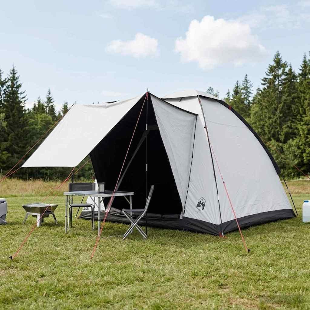 Camping telt - hvid blackout, 190 × 140 × 105 cm, polyester og stål