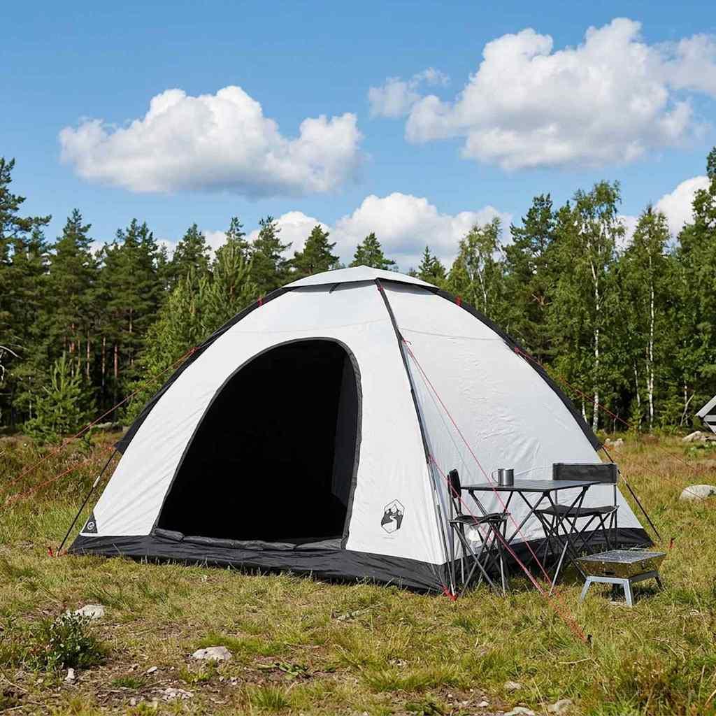 Camping telt med tag - hvid blackout 275 × 215 × 125 cm, 4-personers