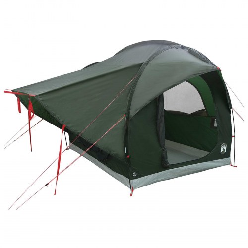 Bil-telt med tag - army grøn 239 × 210 × 210 cm, polyester og stål
