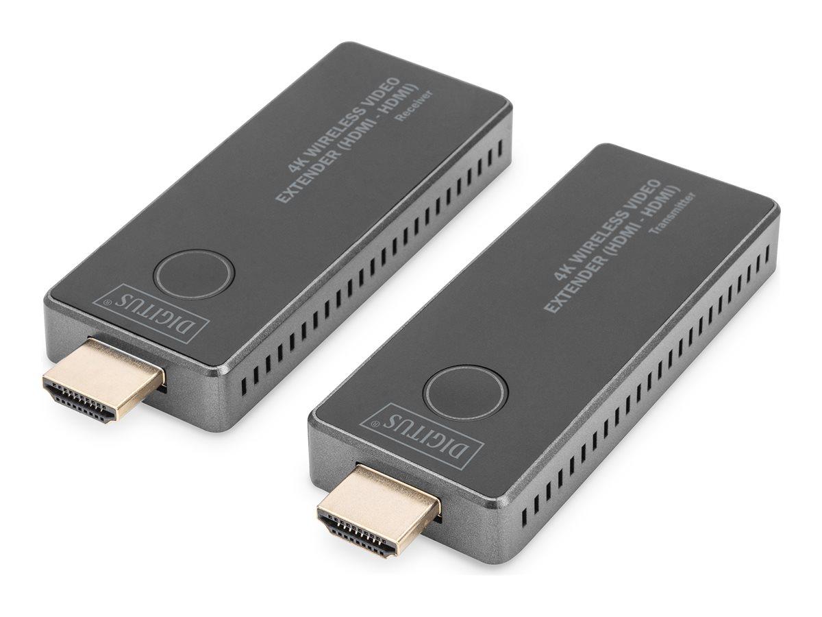 DIGITUS DS-55323 trådløs 4K HDMI video/audio ekspander - sender og modtager