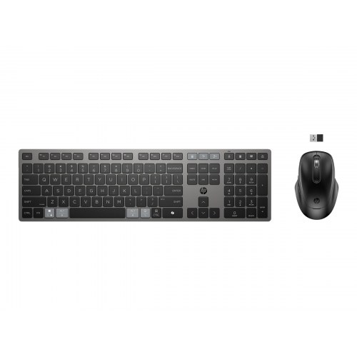 HP 725 trådløst sæt med mus og tastatur - Pan Nordic, nattesort