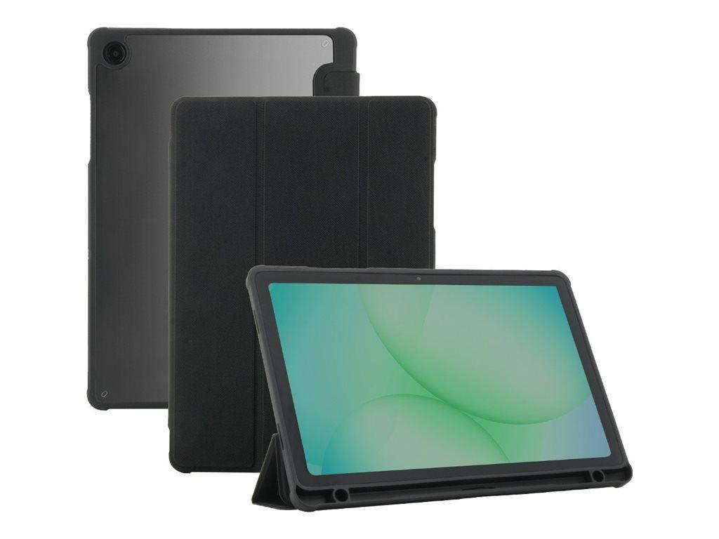 Mobilis EDGE 2 beskyttelsescover - sort/gennemsigtig til Samsung Galaxy Tab A11+