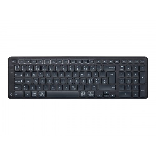Contour Design Balance trådløst tastatur - Pan Nordic, sort