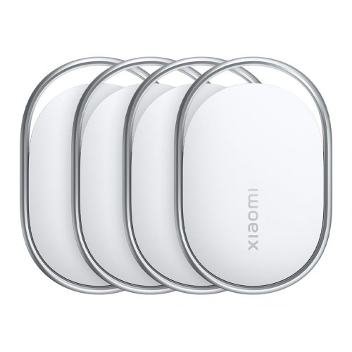 Xiaomi Anti-tab Bluetooth/NFC-tag - 4‑pak, sølv/hvid