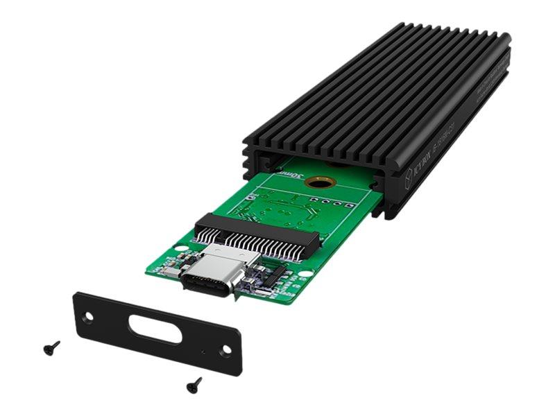 RaidSonic ICY BOX IB-1816M-C31 ekstern M.2 kabinet - USB 3.1 Gen 2, sort billede
