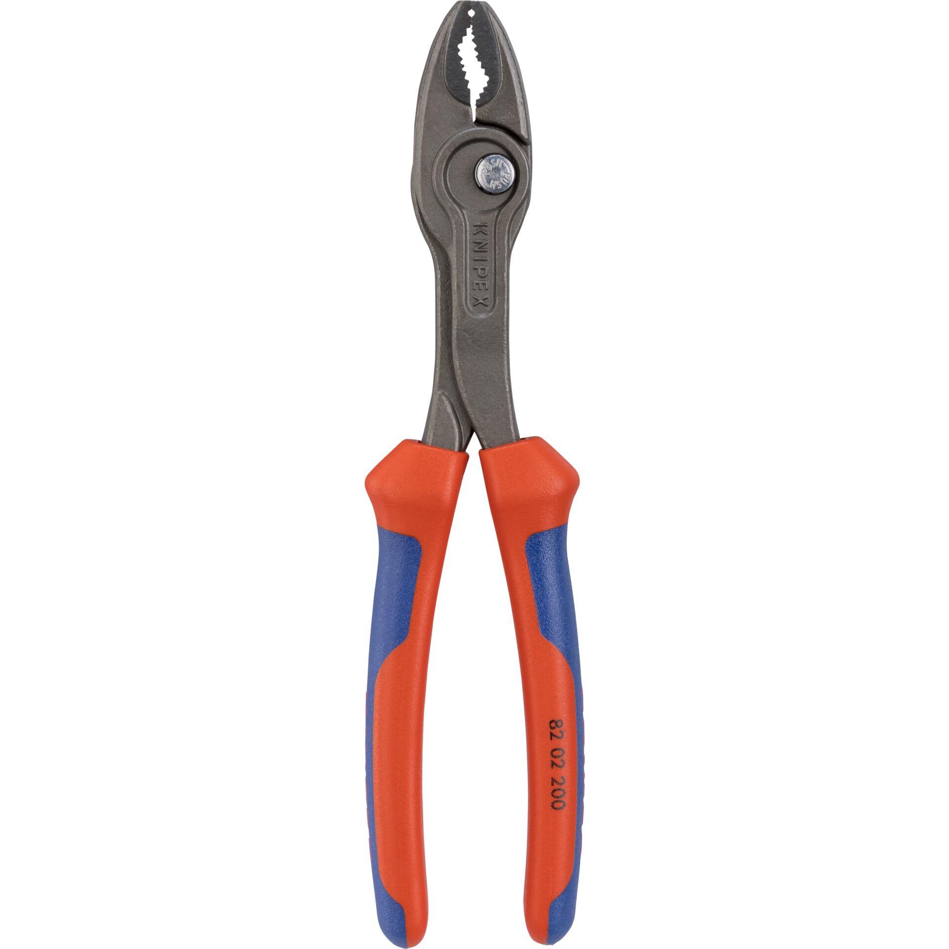 Knipex TwinGrip frontgribetang 200 mm - slip-joint tænger i krom-vanadium-stål