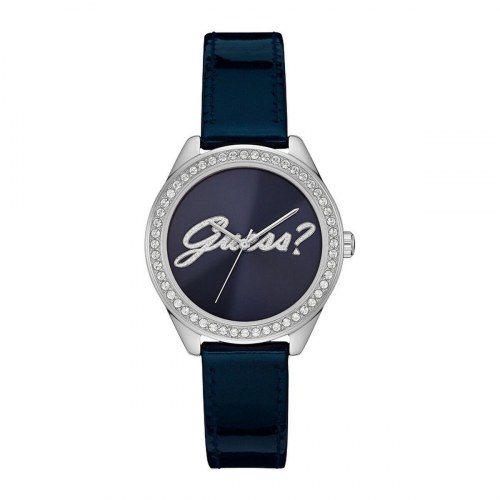 Guess dameur - analogt armbåndsur 36,5 mm - blå/sølv (OUTLET D)