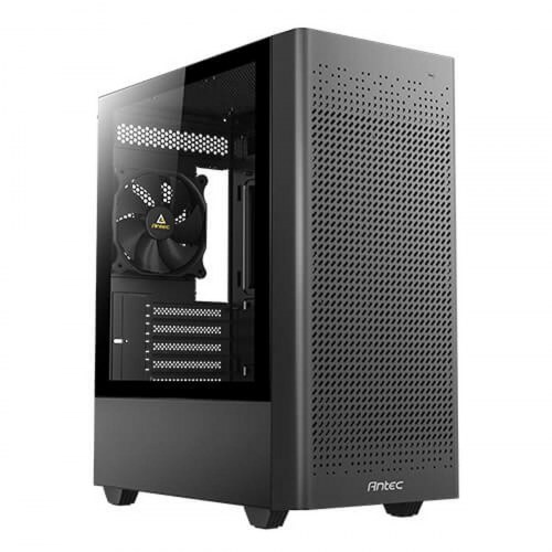 Antec NX500M - ATX/MicroATX mini-tower PC kabinet, sort med hærdet glas og RGB (OUTLET A)