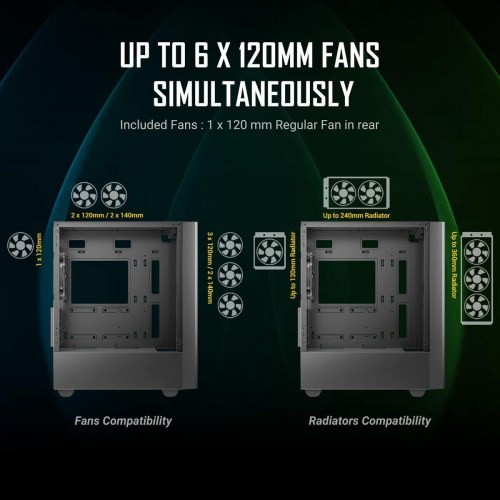 Antec NX500M - ATX/MicroATX mini-tower PC kabinet, sort med hærdet glas og RGB (OUTLET A)