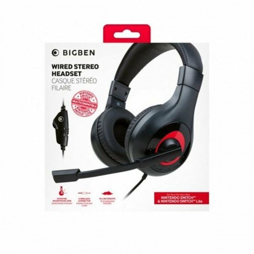 Nacon SWITCHHEADSETV1 gaming headset med mikrofon - sort (OUTLET A)