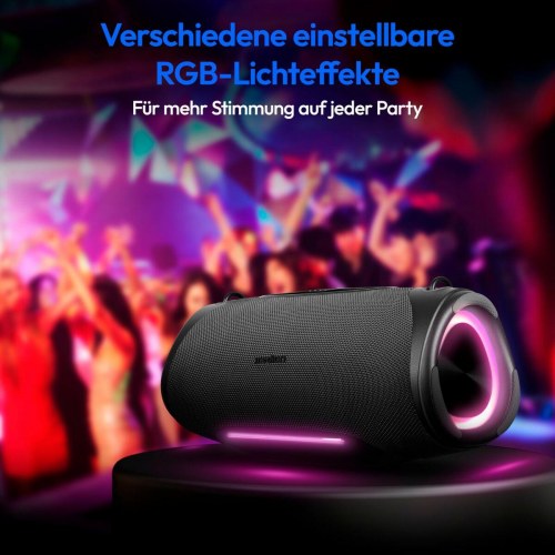 Medion 50077074 bærbar Bluetooth-højttaler 50 W - antracit (OUTLET A)