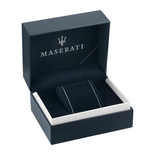 Maserati herreur - sølvfarvet armbåndsur med blå skive, 42 mm (OUTLET C)