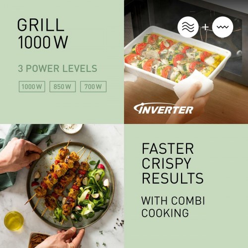 Panasonic NN-GD34QWEPG mikrobølgeovn med grill - hvid, 29 l (OUTLET A)
