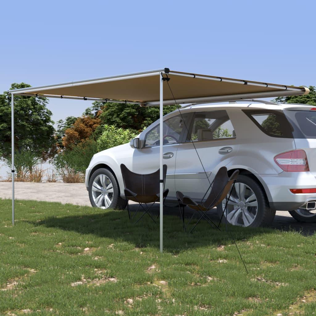 Solsejl til campingvogn 3 × 2,5 × 2,15 m - beige
