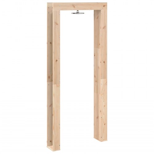 Udendørs bruser 226 cm - massivt fyrretræ og rustfrit stål