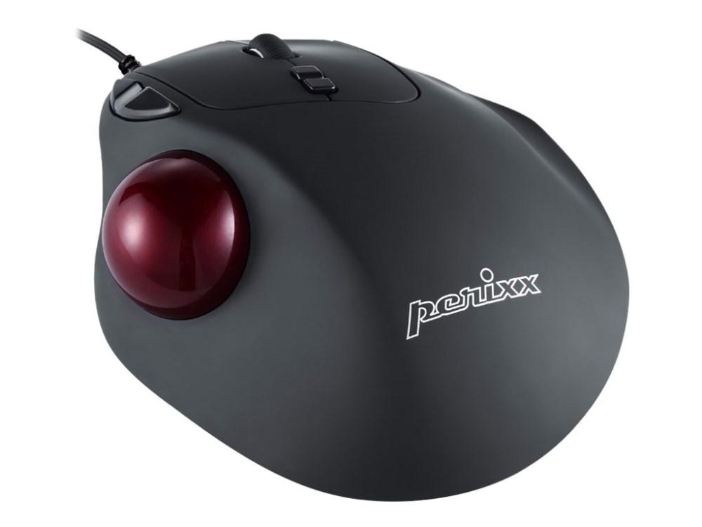 Perixx PERIMICE-517 kablet laser-trackballmus 34 mm - sort