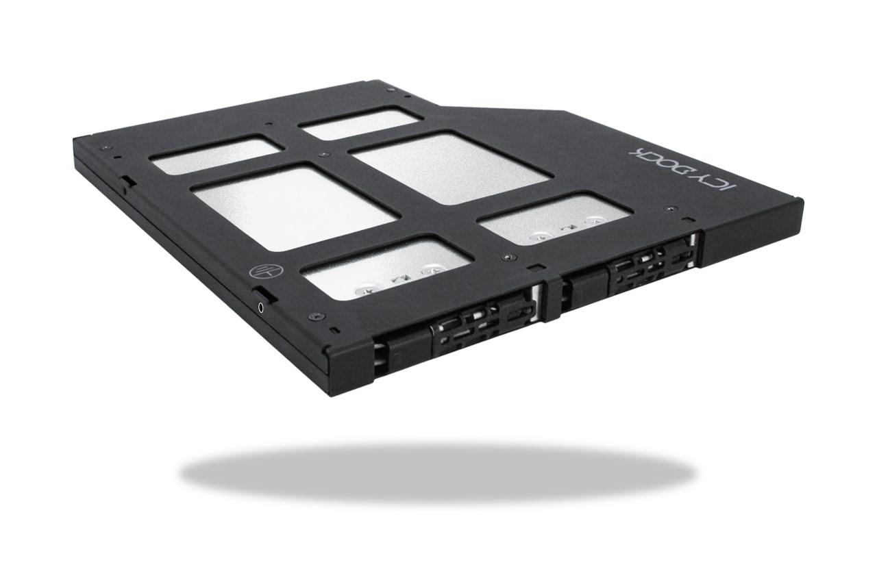 Icy Dock MB852M2PO-B - universel HDD/SSD-bur til 2 drev billede