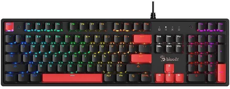 A4Tech Bloody S520N Fire Black - kablet mekanisk tastatur med RGB