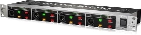 Behringer DI4000 V2 - aktiv 4-kanals DI-boks i rack