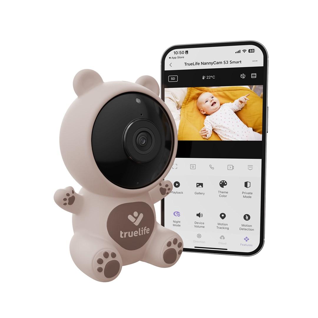 TrueLife NannyCam S3 Smart - smart babyalarm med kamera (1080p)