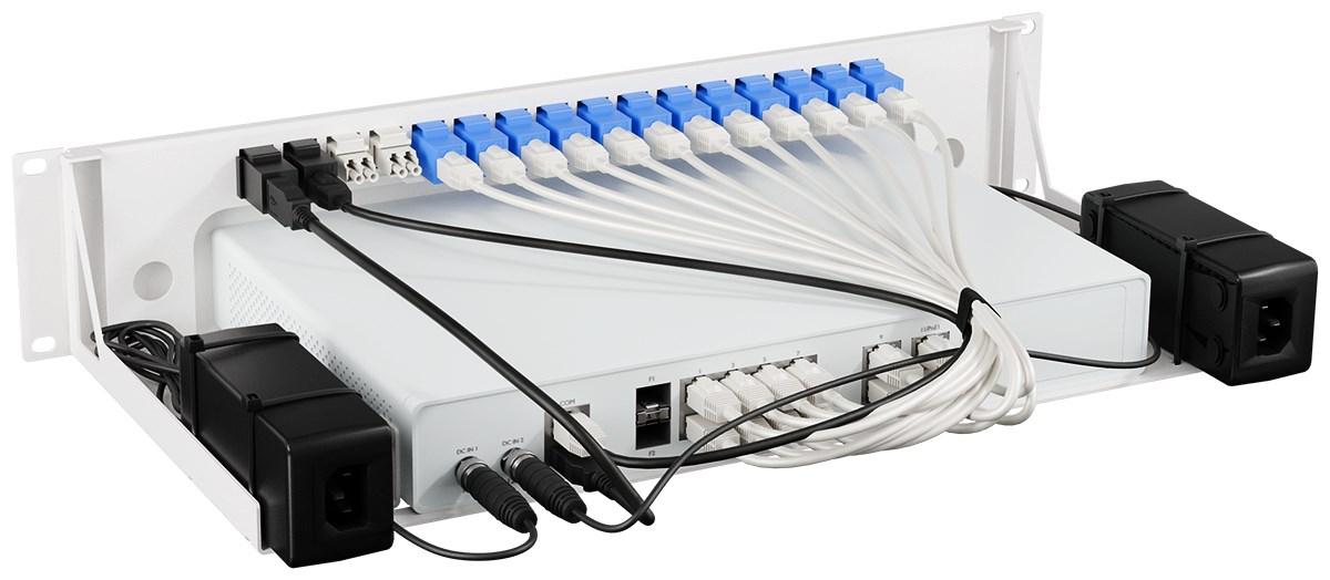 Rackmount.IT RM-SR-T16 monteringsbeslag til 19" rack - 2U, hvid billede