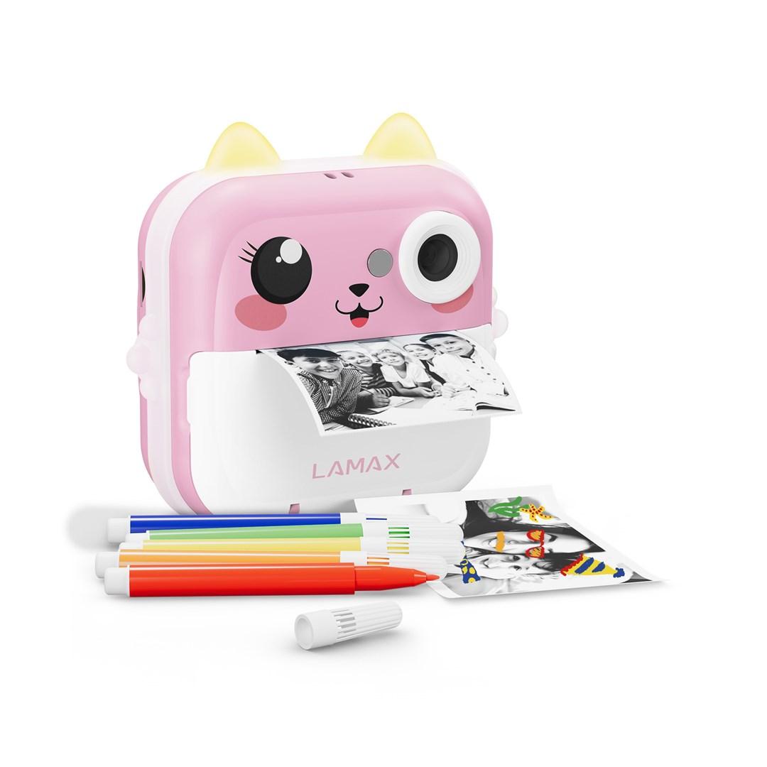 LAMAX InstaKid2 Plus børnekamera med instant-print - pink