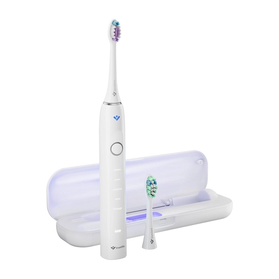 TrueLife SonicBrush Clean70 UV - sonisk elektrisk tandbørste, hvid