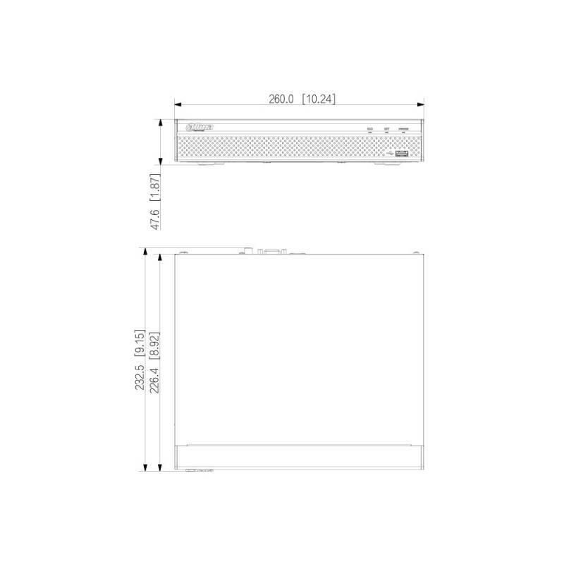 Dahua Lite NVR4-4KS3 Series - NVR - 8 kanaler - netværket - PoE - rackversion