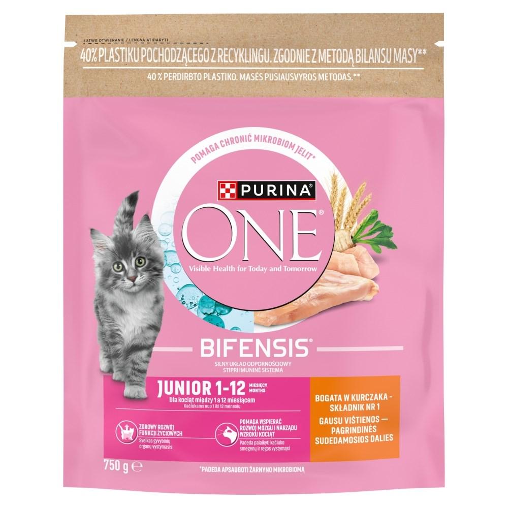 Purina One Bifensis Junior tørfoder med kylling - 750 g