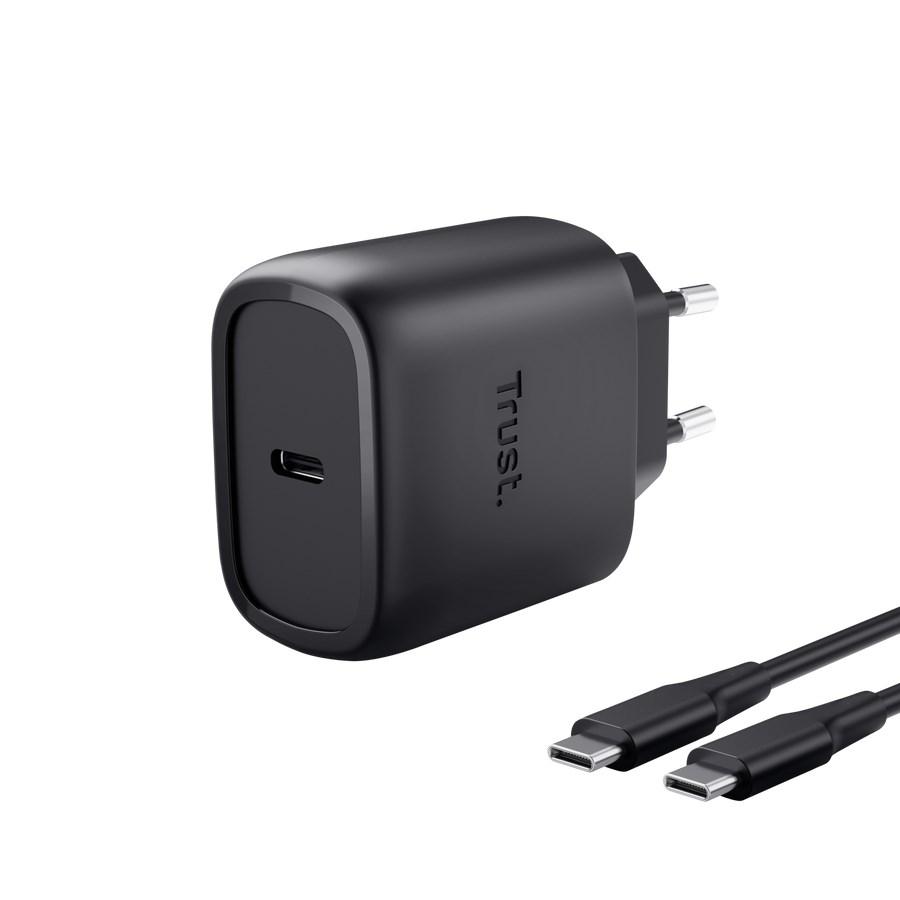 Trust Maxo 45 W USB-C vægoplader - hurtigopladning, sort