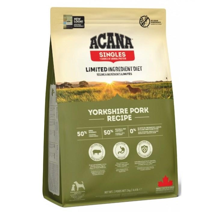 ACANA Singles Yorkshire Pork - monoprotein tørfoder til hunde 2 kg