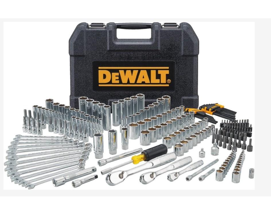DeWALT top- og skruenøglesæt - 247 dele i kuffert